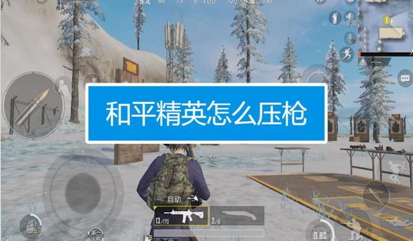 和平精英最流畅的压枪 和平精英最流畅的压枪